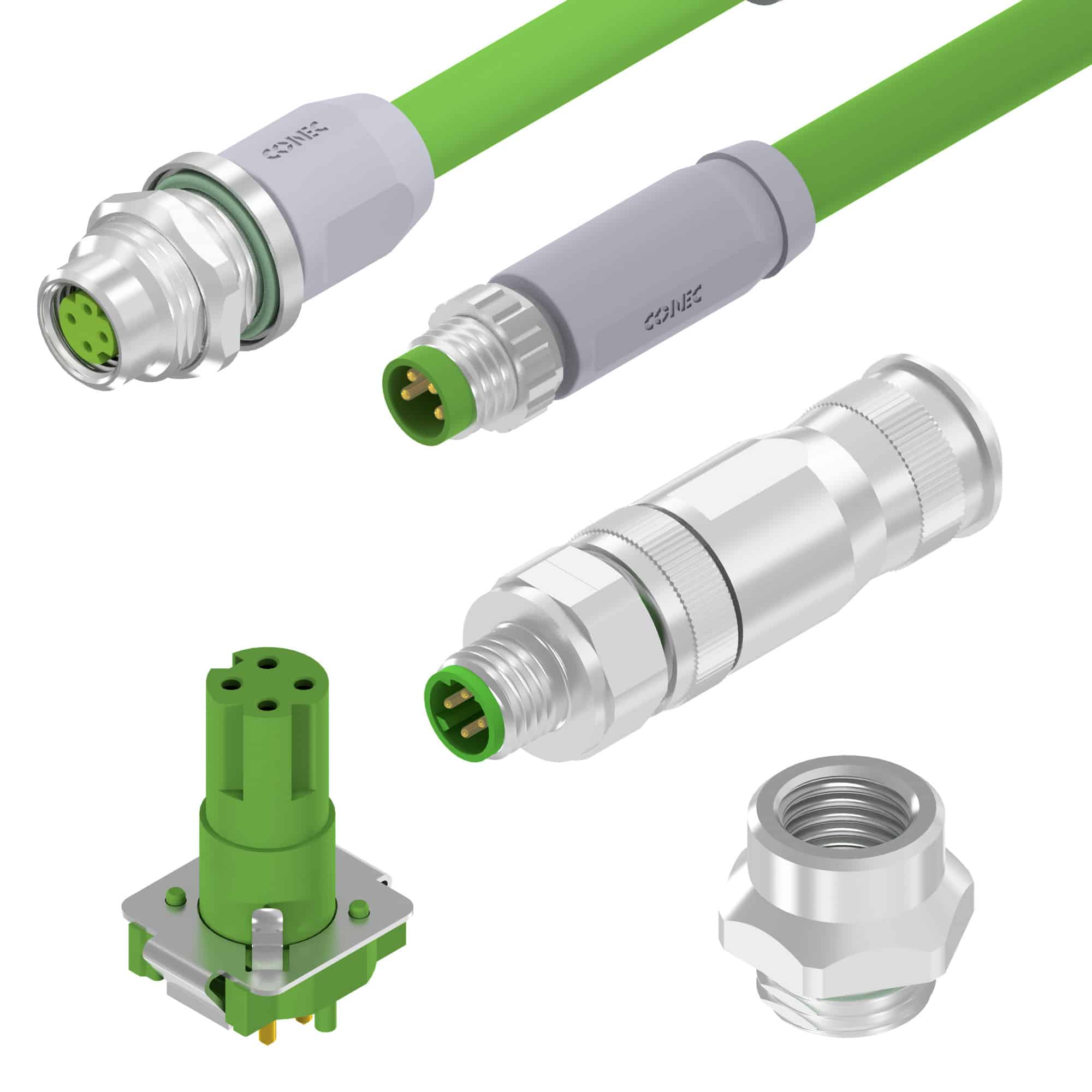 Featured image for “CONEC Series M8x1 D-Coded “Fast Ethernet””